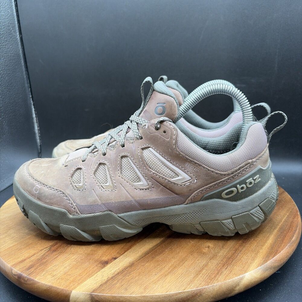 Oboz Sawtooth X Low Womens Size 7 Hiking Shoes Grey Trail Waterproof Sneakers